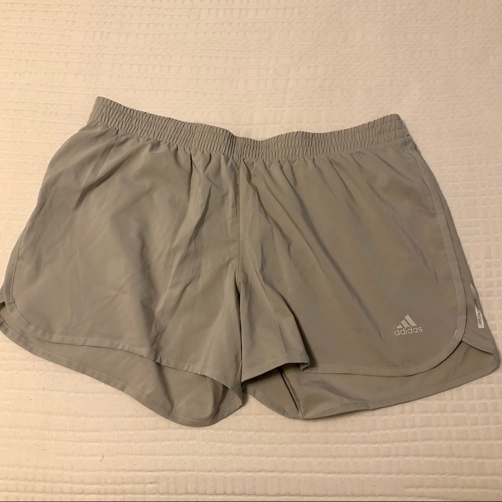 adidas Women's Gray Lightweight Athletic Shorts